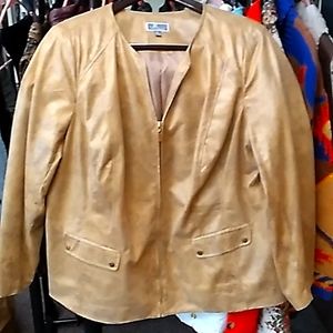SHARP!!! JM Collection Tan Woman's Sz 18 Jacket Blazer...